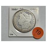1880 CC MORGAN SILVER DOLLAR