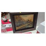 FRAMED RAILROAD PICTURE DECOR
