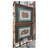 FRAMED FLORAL PICTURES