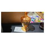 AMBER CANDY DISH