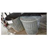 METAL TRASH CANS