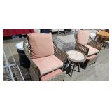 WICKER CHAIRS / TABLE