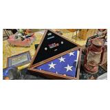 AMERICAN FLAG IN CASE