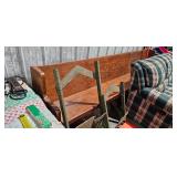 WOODEN CHURCH BENCH