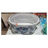 BLUE AND WHITE PLANTER