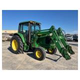 JOHN DEERE 6420 CAB TRACTOR WITH LOADER