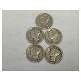MERCURY DIME LOT