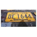 INDIANA VINTAGE LICENSE PLATE