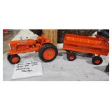 ALLIS CHALMERS TRACTOR AND TRAILER TOY