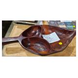 WOODEN DIVIDED DISH
