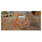 DEPRESSION GLASS BUTTER DISH