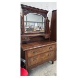 VINTAGE DRESSER WITH MIRROR