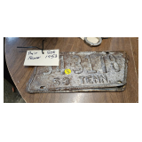 VINTAGE TENNESSEE LICENSE PLATE TAG
