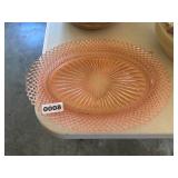PINK DEPRESSION GLASS PLATTER