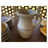  CERAMIC STONEWARE PITCHER
