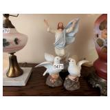 DOVE AND JESUS FIGURES