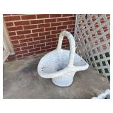 CONCRETE BASKET PLANTER