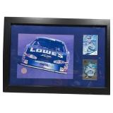 Framed Jimmie Johnson #48 Loweâ€™s Monte Carlo Photo & Trading Cards