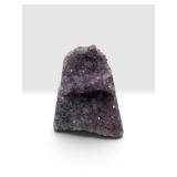Natural Amethyst Geode Cut Base Cluster – Purple Quartz Crystal Specimen, Dark Basalt Matrix	