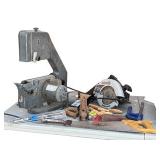 Craftsman 10' Band Saw + Sawmill Circular Saw + Hand Tools Lot