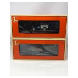 Pair of Lionel Flatcars with Vintage Vehicles