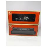 Pair of Lionel Flat Rail Cars With Onboard Trucks