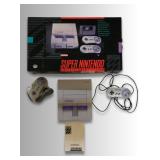 Nintendo SNES Console with Original Box & Controllers