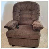 Chocolate Brown Fabric Electric Lift Recliner