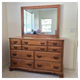 Vermont Winooski Hard Rock Maple Dresser with Mirror