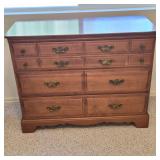 Solid Wood Colonial Revival Maple Four-Drawer Dresser