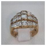 Hollywood Collection - Marilyn Monroe Glamour Ring 925 Vermeil Size 3