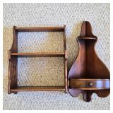 Small Wall Curio Shelf Duo