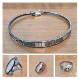 Vintage Sterling Silver Bracelet & Scouts Ring and More