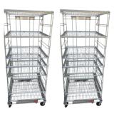 ACME Wire Galvanized Steel Rolling Multi-Shelf Cart (#1)