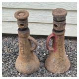 Vintage Cast Iron Simplex (Bell) Screw Jacks