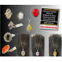 Fashion Jewelry- German Silver and Precious Stones Necklaces and Rings