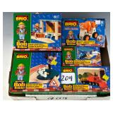 #204 Brio Bob the Builder NIB Accessories Lot of 5 incl. Farmer Pickles Barn, Pilchard and the Pond,