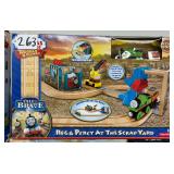 #263 Thomas & Friends Wooden Railway Reg and Percy at the Scrapyard Set NIB