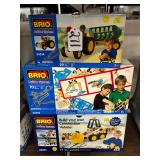 #271 Brio Builder System Group of 3 Inc. Tractor #34514, Activity Building Set #34555, & Constructio