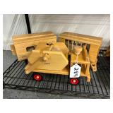 #289 Fagus German Wooden Toys Group incl. Skip Truck, Trailer, etc.