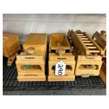#290 Fagus German Wooden Toys Group incl. Container Tipper Truck,