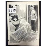 #1010 Original Pen & Pencil Ink Wash Gag Cartoon by Bill Wenzel 