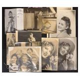 #1027 Zoe Mozert Personal Lot of Photos and Magazine Article about her
