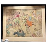#1034 Absolutely Stunning Original Art Work by Leo Nowak 1940- Mixed Media 