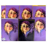 #1069 Lot of 7 "My Dream Girl" Headers Signed by Zoe Mozert