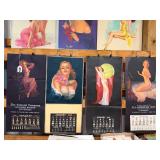 #1082 Lot of 4 Pin-Up Girl Calendars Inc. 1949 The Colonial Co. 