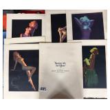 #1085 7 Lovely Earl Moran Prints " Running Into Six Figures  " Compliments of Bradley Machinery Co. 