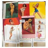 #1087 Lot of Small Calendars & Tears Signed by Earl Moran
