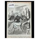 #1004 Original Pen & Pencil Ink Wash Gag Cartoon by Bill Wenzel 