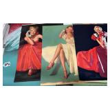 #1092 Lot of 4 Earl Moran Pin-Up Tears Inc. "One in a Million"